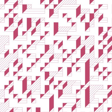 Edward Zajecs 2. Cubo 'nun 1971' deki uygulaması. Esasen 8 taştan oluşan bir Truchet fayans seti ve yerleştirme sanatı illüstrasyonu için kurallar 