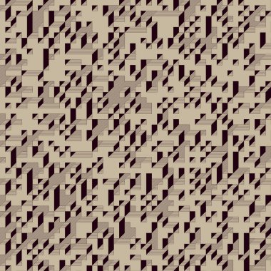 Edward Zajecs 2. Cubo 'nun 1971' deki uygulaması. Esasen 8 taştan oluşan bir Truchet fayans seti ve yerleştirme sanatı illüstrasyonu için kurallar  