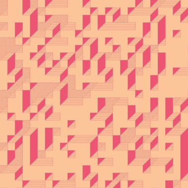 Edward Zajecs 2. Cubo 'nun 1971' deki uygulaması. Esasen 8 taştan oluşan bir Truchet fayans seti ve yerleştirme sanatı illüstrasyonu için kurallar  