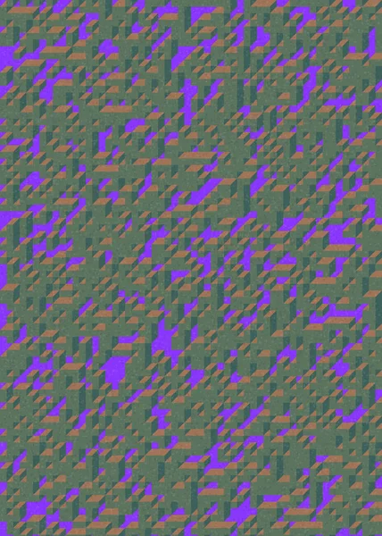 Edward Zajecs 2. Cubo 'nun 1971' deki uygulaması. Esasen 8 taştan oluşan bir Truchet fayans seti ve yerleştirme sanatı illüstrasyonu için kurallar 