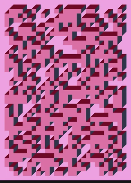 Edward Zajecs 2. Cubo 'nun 1971' deki uygulaması. Esasen 8 taştan oluşan bir Truchet fayans seti ve yerleştirme sanatı illüstrasyonu için kurallar 