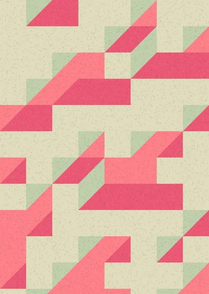 Edward Zajecs 2. Cubo 'nun 1971' deki uygulaması. Esasen 8 taştan oluşan bir Truchet fayans seti ve yerleştirme sanatı illüstrasyonu için kurallar 