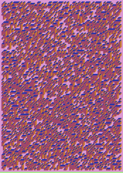 Edward Zajecs 2. Cubo 'nun 1971' deki uygulaması. Esasen 8 taştan oluşan bir Truchet fayans seti ve yerleştirme sanatı illüstrasyonu için kurallar 