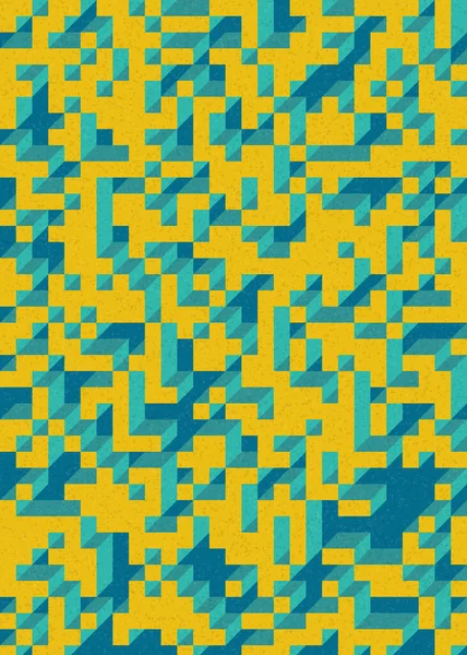 Edward Zajecs 2. Cubo 'nun 1971' deki uygulaması. Esasen 8 taştan oluşan bir Truchet fayans seti ve yerleştirme sanatı illüstrasyonu için kurallar 