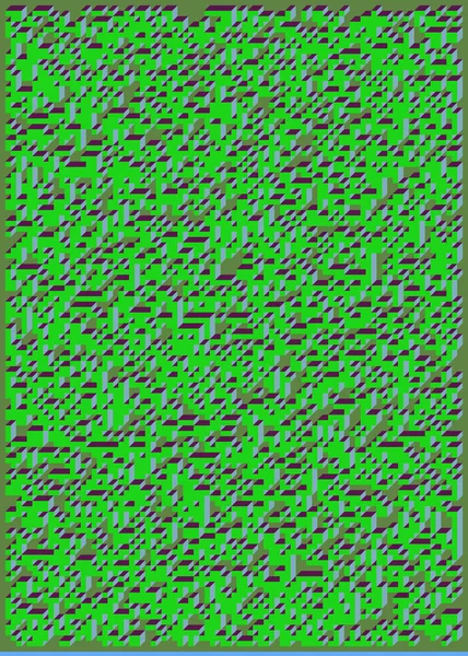 Edward Zajecs 2. Cubo 'nun 1971' deki uygulaması. Esasen 8 taştan oluşan bir Truchet fayans seti ve yerleştirme sanatı illüstrasyonu için kurallar  