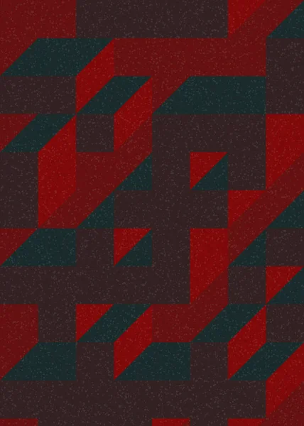 Edward Zajecs 2. Cubo 'nun 1971' deki uygulaması. Esasen 8 taştan oluşan bir Truchet fayans seti ve yerleştirme sanatı illüstrasyonu için kurallar 