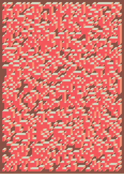 Реалізація Edward Zajecs Cubo 1971 Року Суті Набір Плиток Труше — стоковий вектор