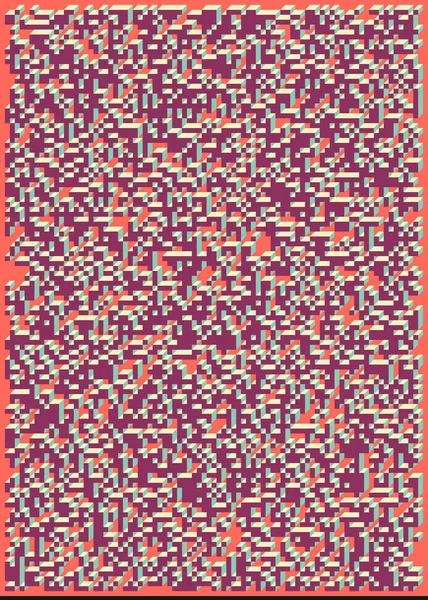 Edward Zajecs 2. Cubo 'nun 1971' deki uygulaması. Esasen 8 taştan oluşan bir Truchet fayans seti ve yerleştirme sanatı illüstrasyonu için kurallar  