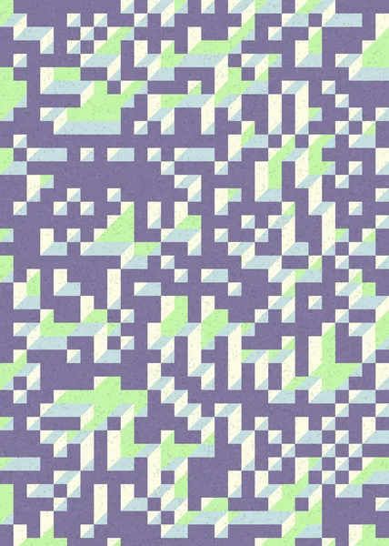 Edward Zajecs 2. Cubo 'nun 1971' deki uygulaması. Esasen 8 taştan oluşan bir Truchet fayans seti ve yerleştirme sanatı illüstrasyonu için kurallar 