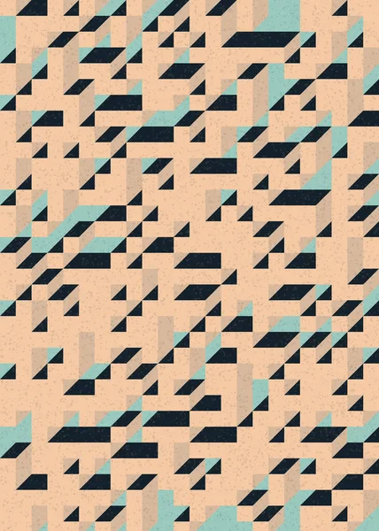 Edward Zajecs 2. Cubo 'nun 1971' deki uygulaması. Esasen 8 taştan oluşan bir Truchet fayans seti ve yerleştirme sanatı illüstrasyonu için kurallar  