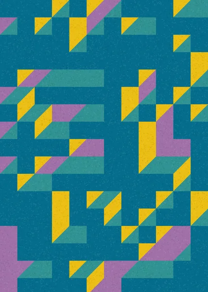 Edward Zajecs 2. Cubo 'nun 1971' deki uygulaması. Esasen 8 taştan oluşan bir Truchet fayans seti ve yerleştirme sanatı illüstrasyonu için kurallar  