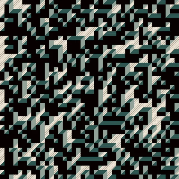 Edward Zajecs 2. Cubo 'nun 1971' deki uygulaması. Esasen 8 taştan oluşan bir Truchet fayans seti ve yerleştirme sanatı illüstrasyonu için kurallar 