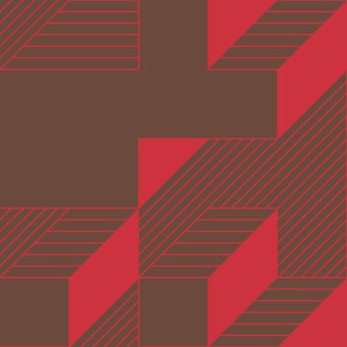 Edward Zajecs 2. Cubo 'nun 1971' deki uygulaması. Esasen 8 taştan oluşan bir Truchet fayans seti ve yerleştirme sanatı illüstrasyonu için kurallar  