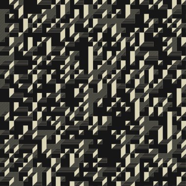 Edward Zajecs 2. Cubo 'nun 1971' deki uygulaması. Esasen 8 taştan oluşan bir Truchet fayans seti ve yerleştirme sanatı illüstrasyonu için kurallar 