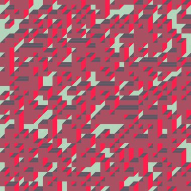 Edward Zajecs 2. Cubo 'nun 1971' deki uygulaması. Esasen 8 taştan oluşan bir Truchet fayans seti ve yerleştirme sanatı illüstrasyonu için kurallar  