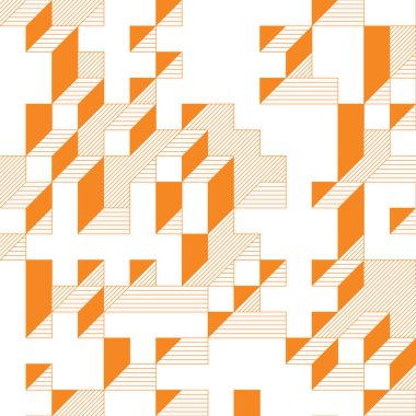 Edward Zajecs 2. Cubo 'nun 1971' deki uygulaması. Esasen 8 taştan oluşan bir Truchet fayans seti ve yerleştirme sanatı illüstrasyonu için kurallar  