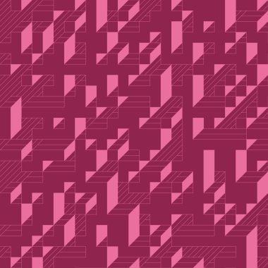 Edward Zajecs 2. Cubo 'nun 1971' deki uygulaması. Esasen 8 taştan oluşan bir Truchet fayans seti ve yerleştirme sanatı illüstrasyonu için kurallar 