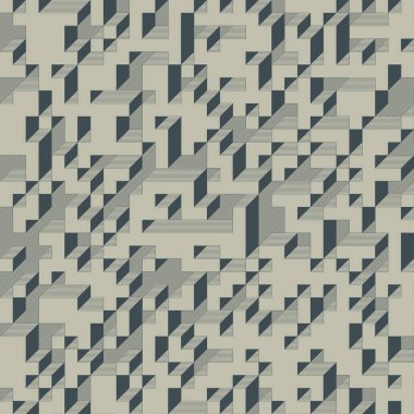 Edward Zajecs 2. Cubo 'nun 1971' deki uygulaması. Esasen 8 taştan oluşan bir Truchet fayans seti ve yerleştirme sanatı illüstrasyonu için kurallar 