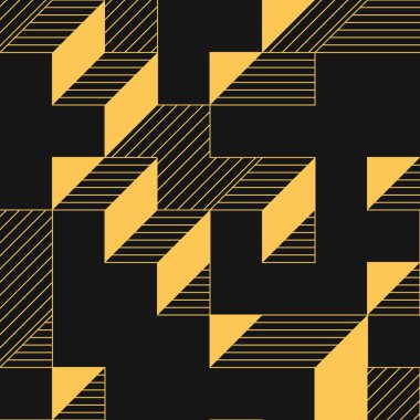 Edward Zajecs 2. Cubo 'nun 1971' deki uygulaması. Esasen 8 taştan oluşan bir Truchet fayans seti ve yerleştirme sanatı illüstrasyonu için kurallar  