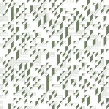 Edward Zajecs 2. Cubo 'nun 1971' deki uygulaması. Esasen 8 taştan oluşan bir Truchet fayans seti ve yerleştirme sanatı illüstrasyonu için kurallar  