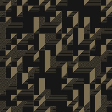 Edward Zajecs 2. Cubo 'nun 1971' deki uygulaması. Esasen 8 taştan oluşan bir Truchet fayans seti ve yerleştirme sanatı illüstrasyonu için kurallar 