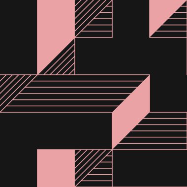 Edward Zajecs 2. Cubo 'nun 1971' deki uygulaması. Esasen 8 taştan oluşan bir Truchet fayans seti ve yerleştirme sanatı illüstrasyonu için kurallar  