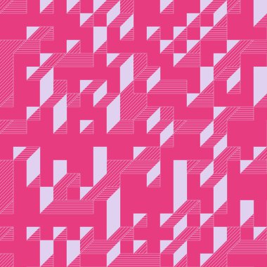 Edward Zajecs 2. Cubo 'nun 1971' deki uygulaması. Esasen 8 taştan oluşan bir Truchet fayans seti ve yerleştirme sanatı illüstrasyonu için kurallar 