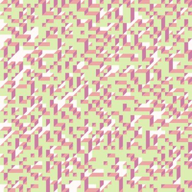 Edward Zajecs 2. Cubo 'nun 1971' deki uygulaması. Esasen 8 taştan oluşan bir Truchet fayans seti ve yerleştirme sanatı illüstrasyonu için kurallar 