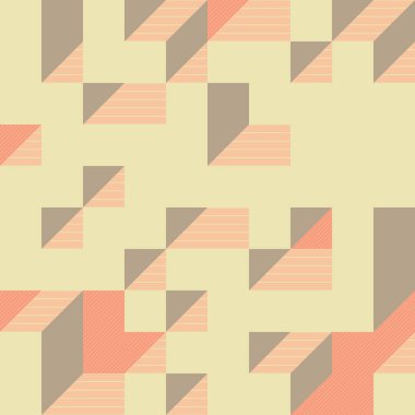 Edward Zajecs 2. Cubo 'nun 1971' deki uygulaması. Esasen 8 taştan oluşan bir Truchet fayans seti ve yerleştirme sanatı illüstrasyonu için kurallar 