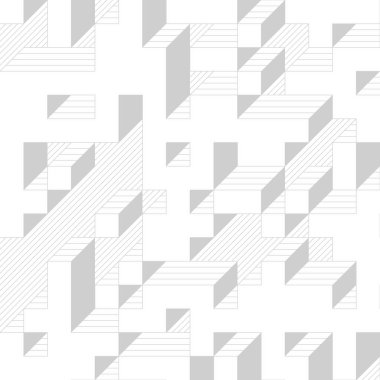 Edward Zajecs 2. Cubo 'nun 1971' deki uygulaması. Esasen 8 taştan oluşan bir Truchet fayans seti ve yerleştirme sanatı illüstrasyonu için kurallar 