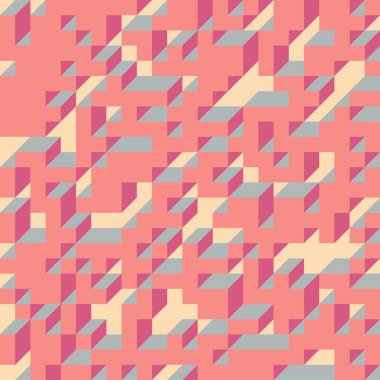 Edward Zajecs 2. Cubo 'nun 1971' deki uygulaması. Esasen 8 taştan oluşan bir Truchet fayans seti ve yerleştirme sanatı illüstrasyonu için kurallar 