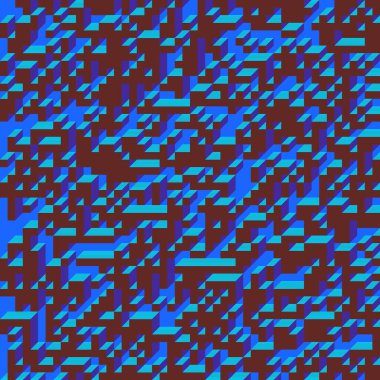 Edward Zajecs 2. Cubo 'nun 1971' deki uygulaması. Esasen 8 taştan oluşan bir Truchet fayans seti ve yerleştirme sanatı illüstrasyonu için kurallar 