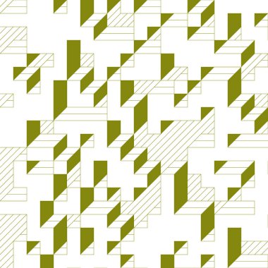 Edward Zajecs 2. Cubo 'nun 1971' deki uygulaması. Esasen 8 taştan oluşan bir Truchet fayans seti ve yerleştirme sanatı illüstrasyonu için kurallar 