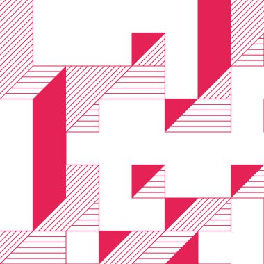 Edward Zajecs 2. Cubo 'nun 1971' deki uygulaması. Esasen 8 taştan oluşan bir Truchet fayans seti ve yerleştirme sanatı illüstrasyonu için kurallar 