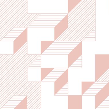 Edward Zajecs 2. Cubo 'nun 1971' deki uygulaması. Esasen 8 taştan oluşan bir Truchet fayans seti ve yerleştirme sanatı illüstrasyonu için kurallar 