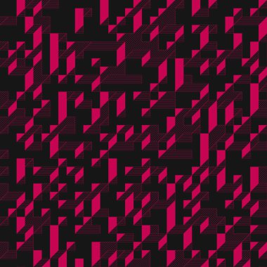 Edward Zajecs 2. Cubo 'nun 1971' deki uygulaması. Esasen 8 taştan oluşan bir Truchet fayans seti ve yerleştirme sanatı illüstrasyonu için kurallar 