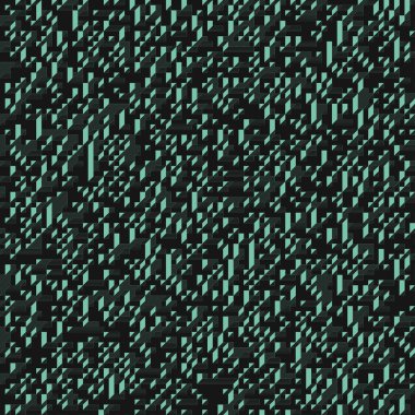 Edward Zajecs 2. Cubo 'nun 1971' deki uygulaması. Esasen 8 taştan oluşan bir Truchet fayans seti ve yerleştirme sanatı illüstrasyonu için kurallar 