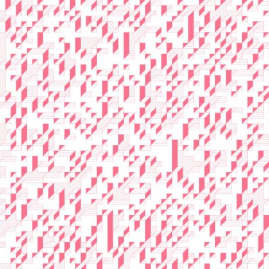 Edward Zajecs 2. Cubo 'nun 1971' deki uygulaması. Esasen 8 taştan oluşan bir Truchet fayans seti ve yerleştirme sanatı illüstrasyonu için kurallar 