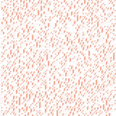 Edward Zajecs 2. Cubo 'nun 1971' deki uygulaması. Esasen 8 taştan oluşan bir Truchet fayans seti ve yerleştirme sanatı illüstrasyonu için kurallar 