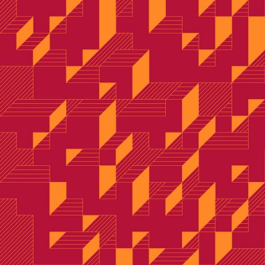 Edward Zajecs 2. Cubo 'nun 1971' deki uygulaması. Esasen 8 taştan oluşan bir Truchet fayans seti ve yerleştirme sanatı illüstrasyonu için kurallar 