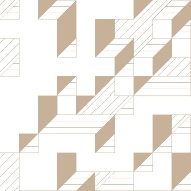 Edward Zajecs 2. Cubo 'nun 1971' deki uygulaması. Esasen 8 taştan oluşan bir Truchet fayans seti ve yerleştirme sanatı illüstrasyonu için kurallar  