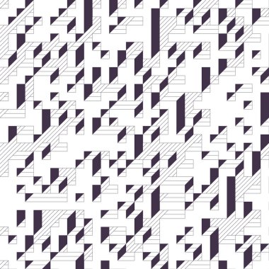 Edward Zajecs 2. Cubo 'nun 1971' deki uygulaması. Esasen 8 taştan oluşan bir Truchet fayans seti ve yerleştirme sanatı illüstrasyonu için kurallar  