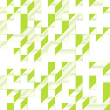 Edward Zajecs 2. Cubo 'nun 1971' deki uygulaması. Esasen 8 taştan oluşan bir Truchet fayans seti ve yerleştirme sanatı illüstrasyonu için kurallar 