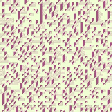 Edward Zajecs 2. Cubo 'nun 1971' deki uygulaması. Esasen 8 taştan oluşan bir Truchet fayans seti ve yerleştirme sanatı illüstrasyonu için kurallar 