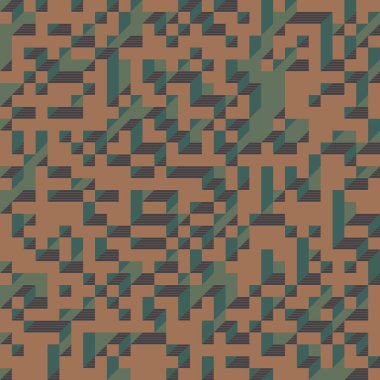 Edward Zajecs 2. Cubo 'nun 1971' deki uygulaması. Esasen 8 taştan oluşan bir Truchet fayans seti ve yerleştirme sanatı illüstrasyonu için kurallar 