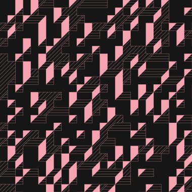 Edward Zajecs 2. Cubo 'nun 1971' deki uygulaması. Esasen 8 taştan oluşan bir Truchet fayans seti ve yerleştirme sanatı illüstrasyonu için kurallar 