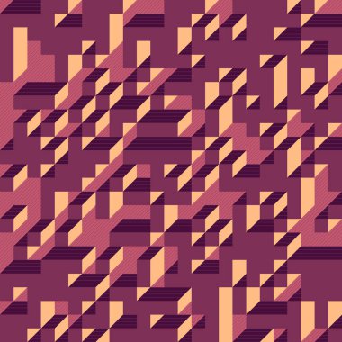 Edward Zajecs 2. Cubo 'nun 1971' deki uygulaması. Esasen 8 taştan oluşan bir Truchet fayans seti ve yerleştirme sanatı illüstrasyonu için kurallar  