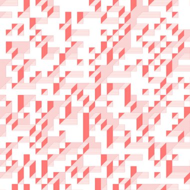 Edward Zajecs 2. Cubo 'nun 1971' deki uygulaması. Esasen 8 taştan oluşan bir Truchet fayans seti ve yerleştirme sanatı illüstrasyonu için kurallar 