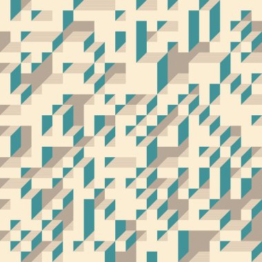 Edward Zajecs 2. Cubo 'nun 1971' deki uygulaması. Esasen 8 taştan oluşan bir Truchet fayans seti ve yerleştirme sanatı illüstrasyonu için kurallar 