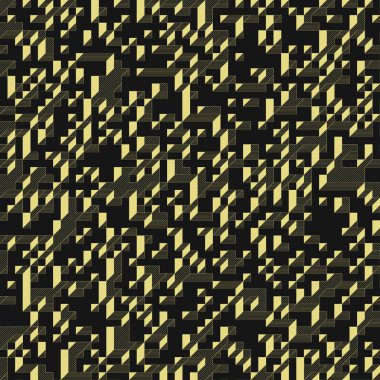 Edward Zajecs 2. Cubo 'nun 1971' deki uygulaması. Esasen 8 taştan oluşan bir Truchet fayans seti ve yerleştirme sanatı illüstrasyonu için kurallar  